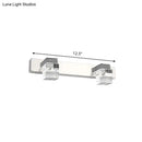 Modern chrome crystal vanity light fixture bathroom wall lamp