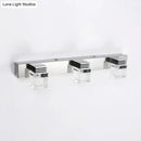 Modern chrome crystal vanity light fixture bathroom wall lamp