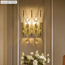Modern chrome crystal wall sconce light – bedroom teardrop lighting