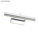Modern chrome cylinder vanity lighting led bathroom wall sconce