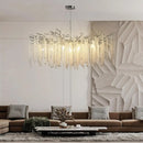 Modern chrome decorbites branch crystal chandelier dining room