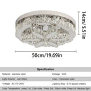 Modern chrome decorbites crystal ceiling chandelier living room light