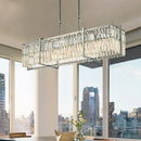 Modern chrome decorbites crystal chandelier for dining room