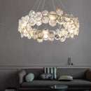 Modern chrome decorbites crystal led chandelier dining room light