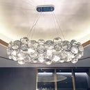 Modern chrome decorbites crystal led chandelier dining room light