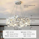 Modern chrome decorbites crystal led chandelier dining room light