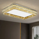 Modern chrome decorbites crystal round led ceiling light living room