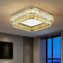 Modern chrome decorbites crystal round led ceiling light living room