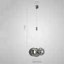 Modern chrome decorbites glass ball pendant light for living room