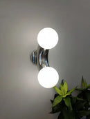 Modern chrome designer grape wall sconce – bedroom glass light
