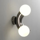 Modern chrome designer grape wall sconce – bedroom glass light