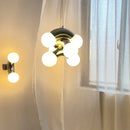 Modern chrome designer grape wall sconce – bedroom glass light