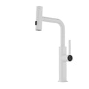 Modern chrome digital display kitchen faucet with pull out sprayer