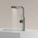 Modern chrome digital display kitchen faucet with pull out sprayer