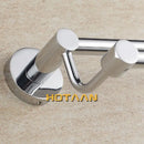 Modern chrome double towel bar bathroom rack