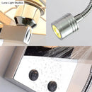 Modern chrome fabric led wall sconce bedroom light with linen shade