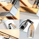 Modern chrome fabric led wall sconce bedroom lighting fixture