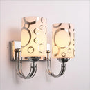 Modern chrome finish abstract glass wall sconce bedroom lamp 110v-120v