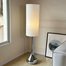 DecorBites™ Cream Fabric Shade LED Floor Lamp | Nordic Minimalist Style for Bedroom & Living Room