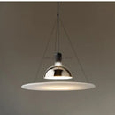 Modern chrome flying saucer chandelier for living room lighting