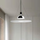 Modern chrome flying saucer chandelier for living room lighting