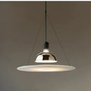 Modern chrome flying saucer chandelier for living room lighting