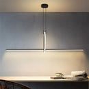 Modern chrome geometric led pendant light for dining room