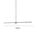 Modern chrome geometric led pendant light for dining room