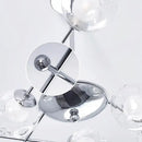Modern chrome glass ball led chandelier – dining room pendant light