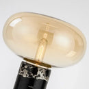 Modern chrome glass ball marble desk lamp bedroom light