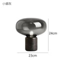 Modern chrome glass ball marble desk lamp bedroom light