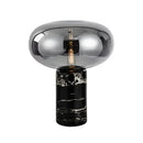 Modern chrome glass ball marble desk lamp bedroom light