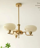 Modern chrome glass ball pendant chandelier for bedroom