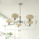 Modern chrome glass ball pendant chandelier for bedroom