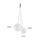 Modern chrome glass ball pendant light – dining room chandelier
