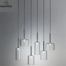 DecorBites™ Glass Bottle Pendant Light: Spillray Industrial Decor Lighting for Restaurant and Bar