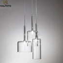 DecorBites™ Glass Bottle Pendant Light: Spillray Industrial Decor Lighting for Restaurant and Bar
