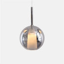 Modern chrome glass bubble pendant lights dining room chandelier