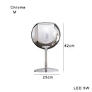 Modern chrome glass gold table lamp for living room luxury glow