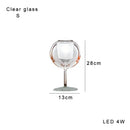 Modern chrome glass gold table lamp for living room luxury glow