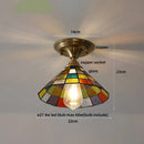 Modern chrome glass led ceiling light bedroom frosted ribbed lamp