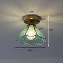 Modern chrome glass led ceiling light bedroom frosted ribbed lamp