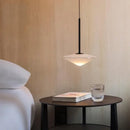 Modern chrome glass saucer led chandelier for living room lighting