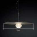 Modern chrome glass saucer led chandelier for living room lighting