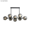 Modern chrome globe island lighting – kitchen hanging lamp