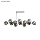 Modern chrome globe island lighting – kitchen hanging lamp