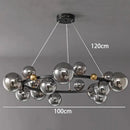 Modern chrome & gold decorbites crystal chandelier living room light