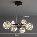 Modern chrome & gold decorbites crystal chandelier living room light