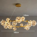Modern chrome & gold decorbites crystal chandelier living room light