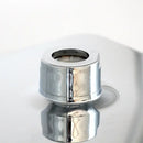 Modern chrome & gold square rainfall shower head bathroom